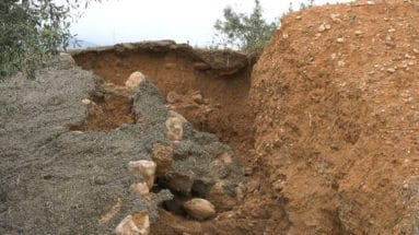 Efectos tormenta Carche Jumilla