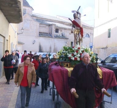 San Sebastián a su regreso de la Iglesia Mayor de Santiago