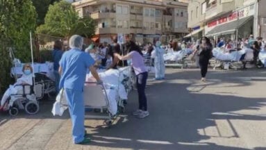 Todos los pacientes tenían que ser evacuados del centro hospitalario