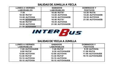 INTERBUS Jumilla-Yecla y Yecla Jumilla