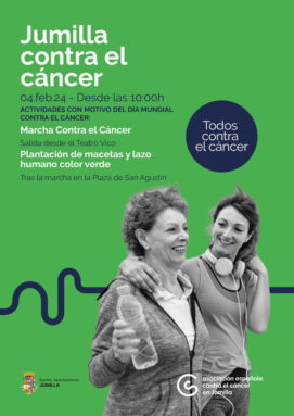 Cartel de la actividad del domingo con motivo del Día Mundial contra el Cáncer