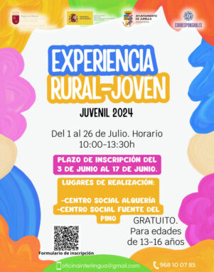 Cartel de la experiencia Ruraljoven
